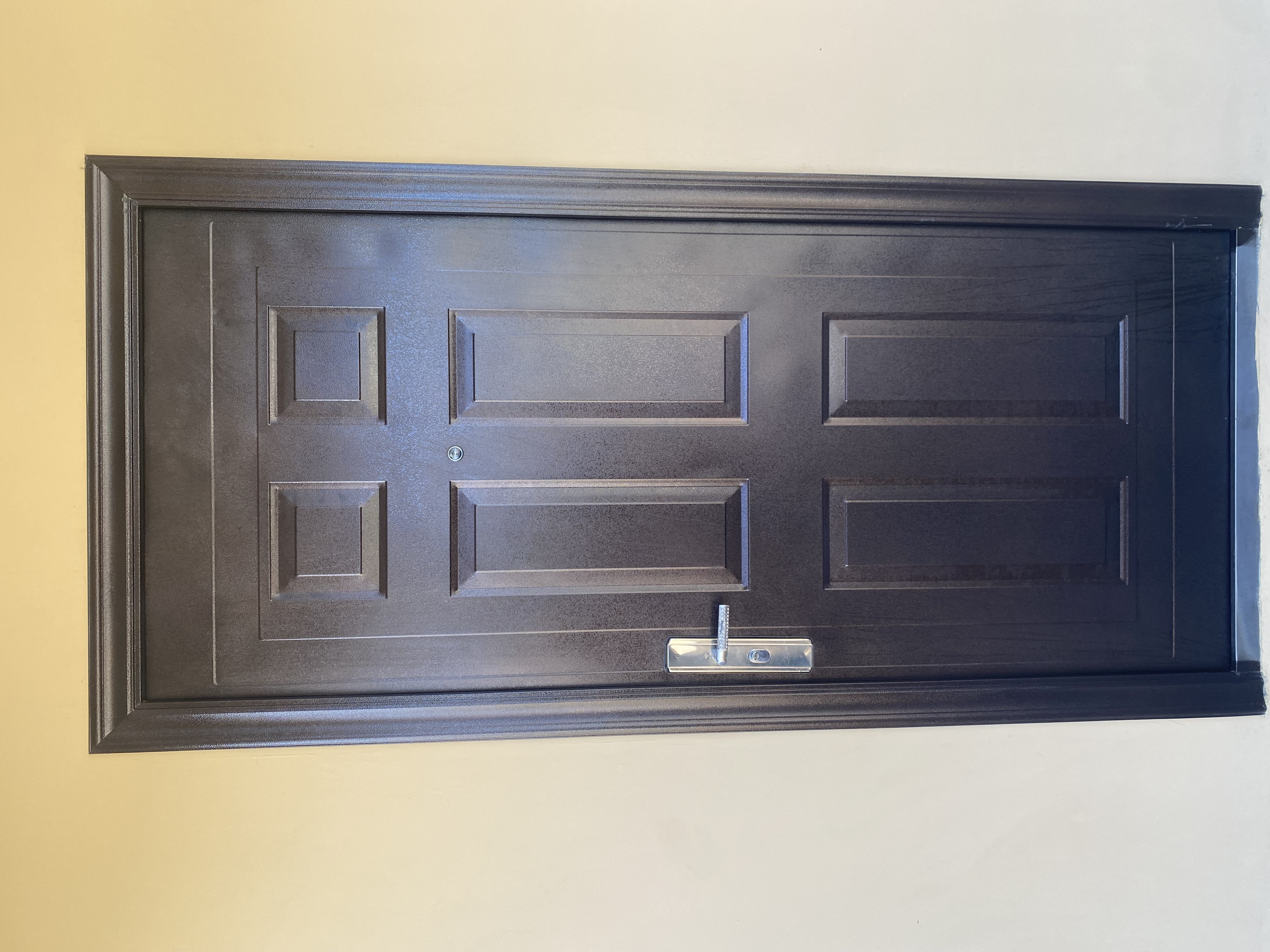 Puerta metálica exterior