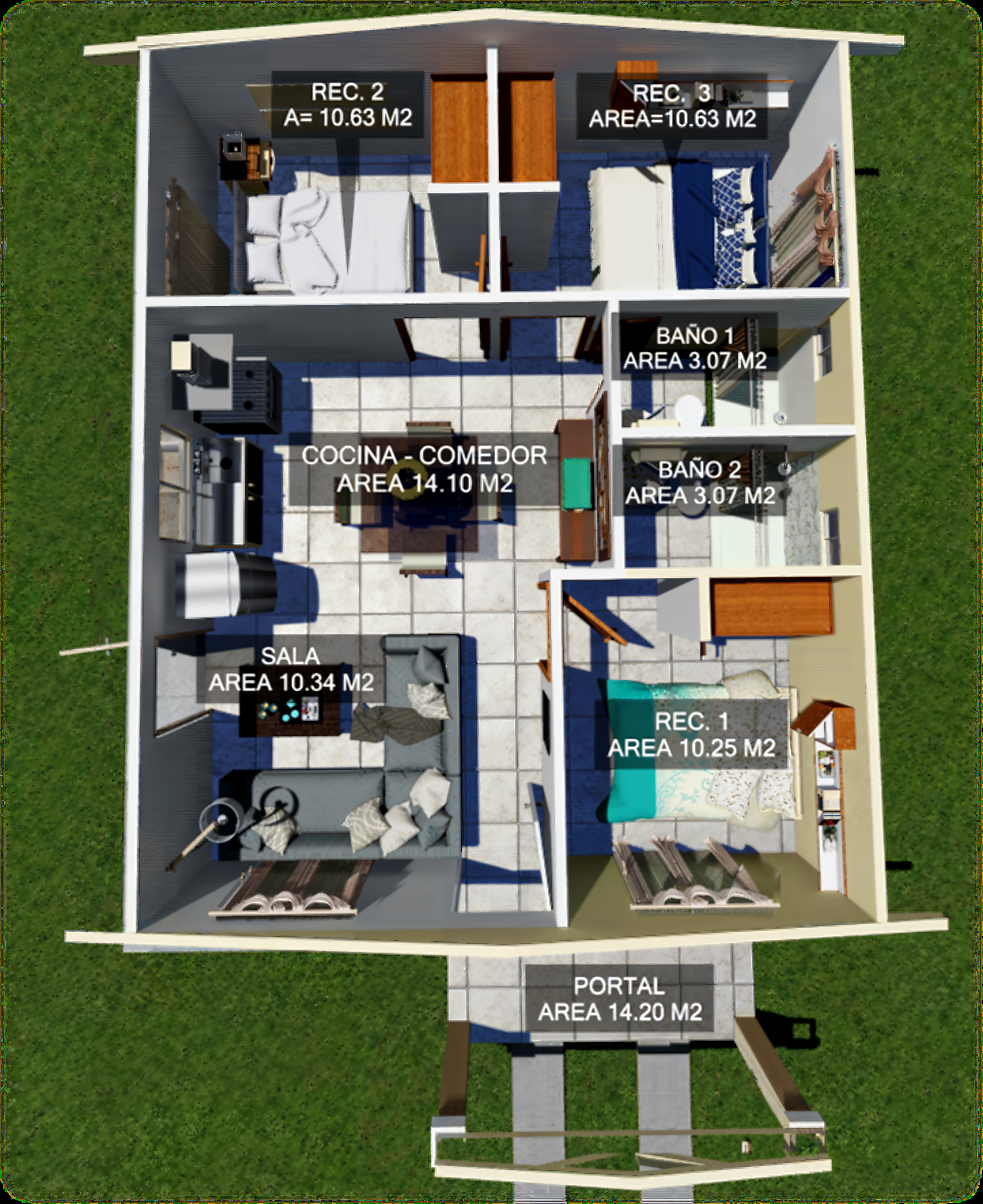 Modelo Zeus — Planta arquitectónica